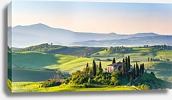 Постер Красивый пейзаж в Тоскане, Италия