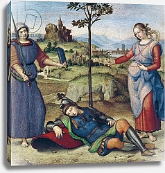 Постер Рафаэль (Raphael Santi) Vision of a Knight, c.1504