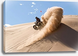 Постер Квадроцикл в песчаных дюнах