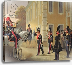 Постер Ге Николай Parading of the Standard of the Great Palace Guards, 1853