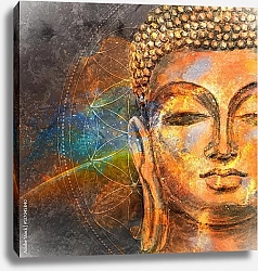 Постер Улыбающийся Будда