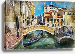 Постер Романтический канал Венеции