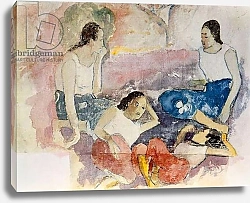 Постер Гоген Поль (Paul Gauguin) Tahitian Women, from 'Noa Noa, Voyage a Tahiti', published 1926