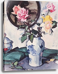 Постер Пеплой Самуэль Still Life with Mixed Roses, c.1922