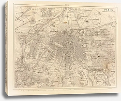 Постер Париж и окрестности, фортификации