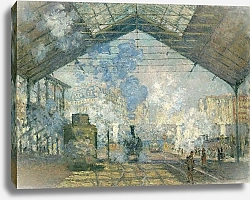 Постер Моне Клод (Claude Monet) Станция Сент-Лазара