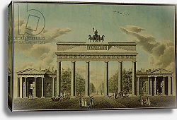 Постер Школа: Немецкая школа (19 в.) Brandenburg Gate, 1812