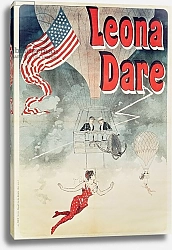 Постер Шере Жюль Ballooning: `Leona Dare' poster, 1890