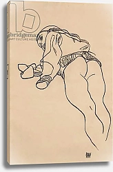 Постер Шиле Эгон (Egon Schiele) Lying Down; Liegende, 1918