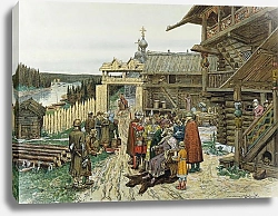 Постер Васнецов Аполлинарий Двор удельного князя