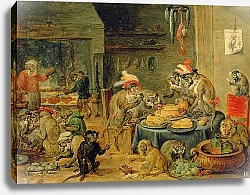 Постер Теньерс Давид Младший Monkey Banquet, 1810