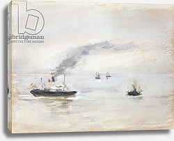 Постер Либерман Макс Rainy day atmosphere near the Elbe, 1903