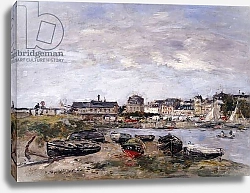 Постер Буден Эжен (Eugene Boudin) Trouville: View toward Deauville on Market Day; Trouville: Vue prise de Deauville, un Jour de Marche, 1895