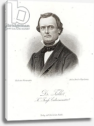 Постер Школа: Немецкая школа (19 в.) Dr Adalbert Falk in the 'Allgemeine Moden-Zeitung', Leipzig, 1872