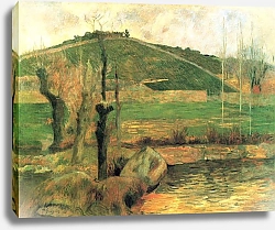 Постер Гоген Поль (Paul Gauguin) Вид на Сен-Маргерит в окрестностях Понт-Авена