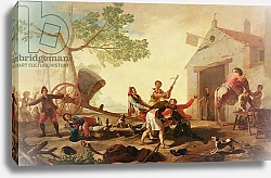 Постер Гойя Франсиско (Francisco de Goya) The Fight at the Venta Nueva, 1777