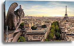 Постер Франция, Париж. Вид с собора