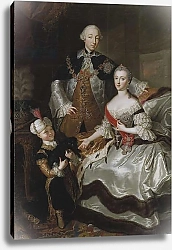 Постер Peter III and Catherine II of Russia with a page c.1756