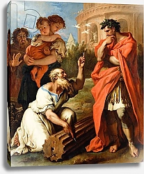 Постер Риччи Себастьяно Tarquin the Elder consulting Attius Navius, c.1690