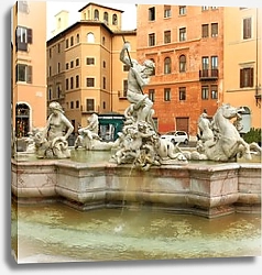 Постер Италия. Римский фонтан