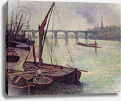 Постер Люс Максимильен The Thames at Vauxhall Bridge, London, 1893