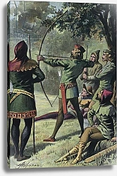 Постер Школа: Английская 19в. Robin Hood, shooting at a mark