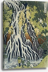 Постер Хокусай Кацушика The Kirifuri Waterfall at Mt. Kurokami in Shimotsuke Province, from the series 'A Journey to the Waterfalls of All the Provinces'