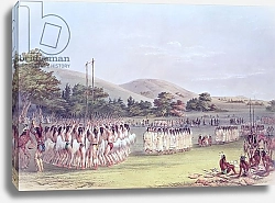 Постер Кэтлин Джордж Choctaw Ball-Play Dance, 1834-35