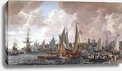 Постер Верхуер Лив The arrival of King Charles II of England in Rotterdam