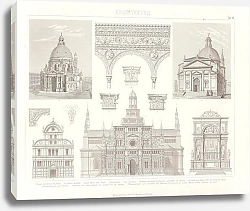 Постер Итальянская архитектура: Венеция, Павия, Рим