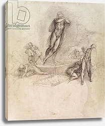 Постер Микеланджело (Michelangelo Buonarroti) Study for an Ascension