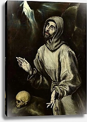 Постер Эль Греко St. Francis of Assisi Receiving the Stigmata, c.1595