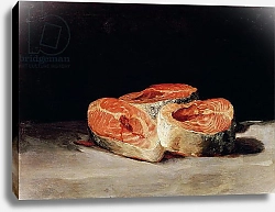 Постер Гойя Франсиско (Francisco de Goya) Still Life with Slices of Salmon, 1808-12