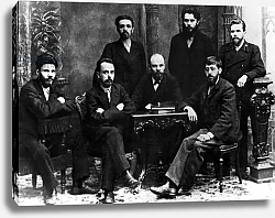 Постер Lenin with a group of members of the St Petersburg League of Struggle for the Emancipation of the Working Class, St Petersburg, February 1897 1