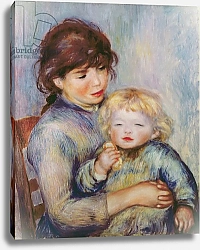Постер Ренуар Пьер (Pierre-Auguste Renoir) Maternity, or Child with a biscuit, 1887