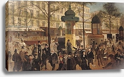Постер Джиль Андре Study for a panorama of the Boulevard de Montmartre, 1877