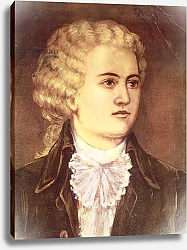 Постер Школа: Австрийская 18в. Wolfgang Amadeus Mozart during his stay in Prague in 1787