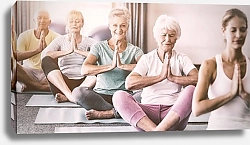 Постер Йога для пожилых людей