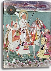 Постер Школа: Индийская 18в Portrait of Maharajah Ajit Singh of Jodhpur