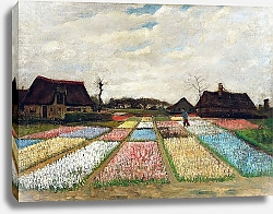 Постер Ван Гог Винсент (Vincent Van Gogh) Цветочные поля, 1883
