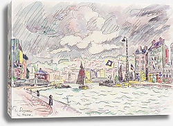 Постер Синьяк Поль (Paul Signac) Le Havre mit Regenwolken
