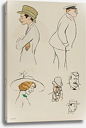 Постер Гурса Жорж Hubert Lejeune, Rudy Goldsmith, Madame Charron et James Hennessy.2 inconnus