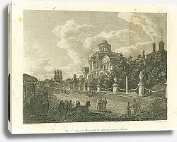 Постер View of a Street in Moscow with the magnificent mansion of Pascof 1