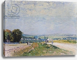 Постер Сислей Альфред (Alfred Sisley) The Road to Montbuisson at Louveciennes, 1875