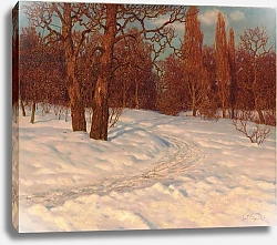 Постер Шульце Иван Winter Landscape at Dusk