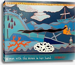 Постер Джоэл Тимоти Woman with the moon in her hand, 2011, oil on canvas