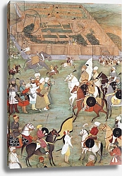 Постер Школа: Индийская 17в. Surrender of Kandahar to Said Khan, c.1640