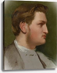 Постер Дега Эдгар (Edgar Degas) Portrait of Paul Valpinçon, c.1855