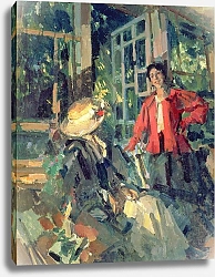 Постер Коровин Константин At the Window, 1919