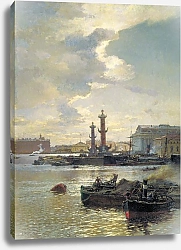 Постер Беггров Александр Петербургская биржа. 1891.